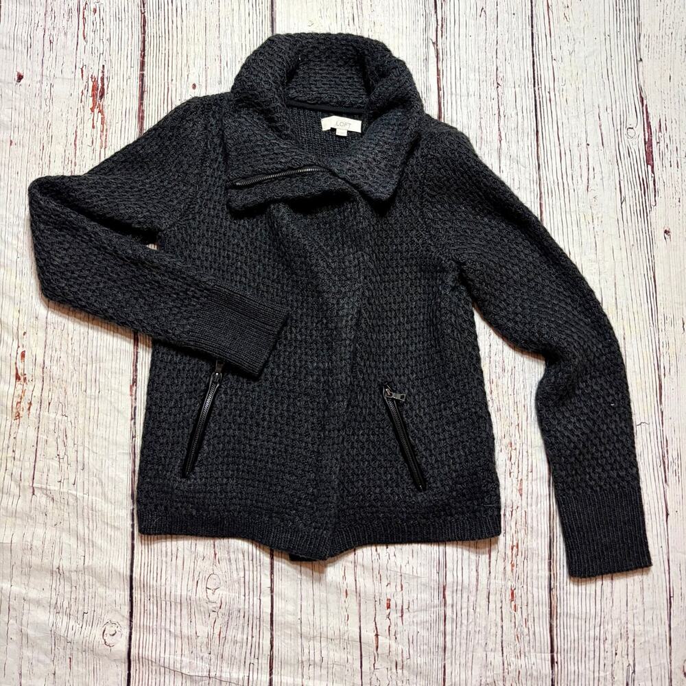 Ann Taylor Loft Zipper Cardigan